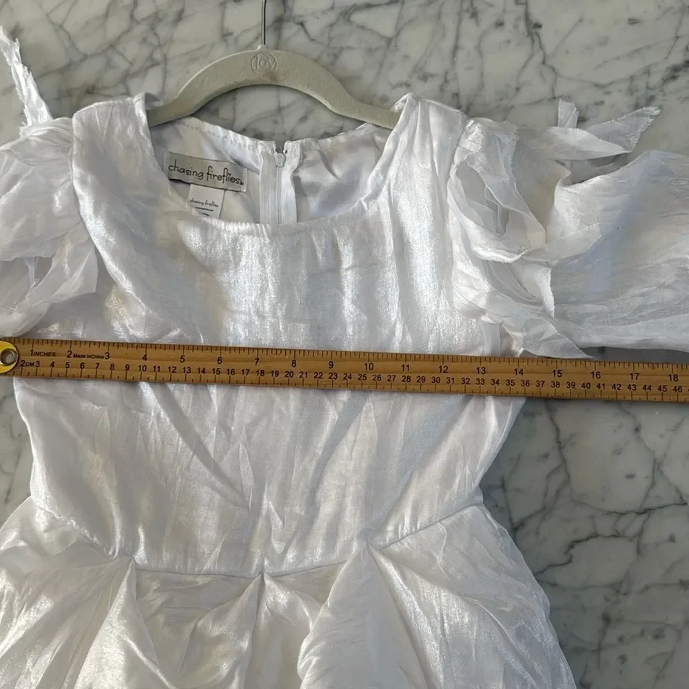 Chasing Fireflies Midnight Witch Dress Halloween Costume Girls Size 8 White